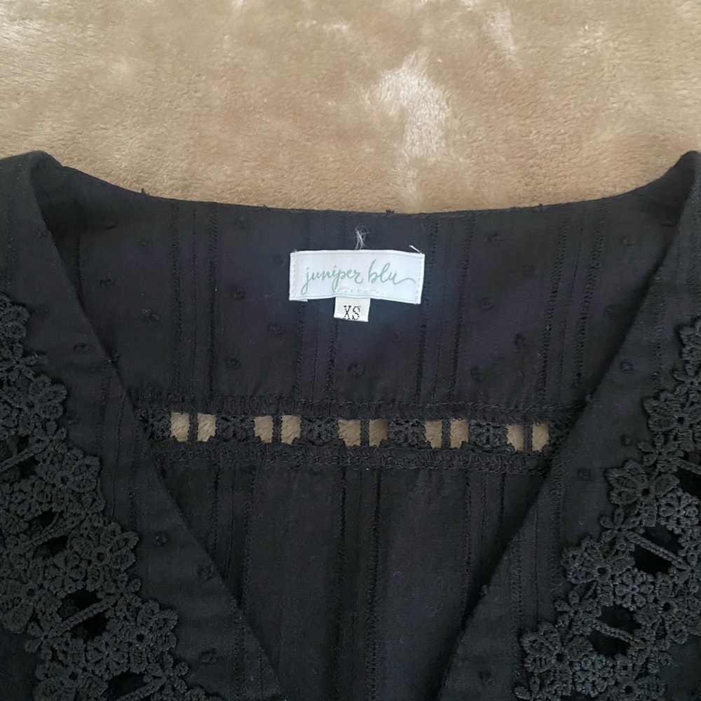 Juniper Blu Black Bohemian Style Dress - Picture 2 of 3
